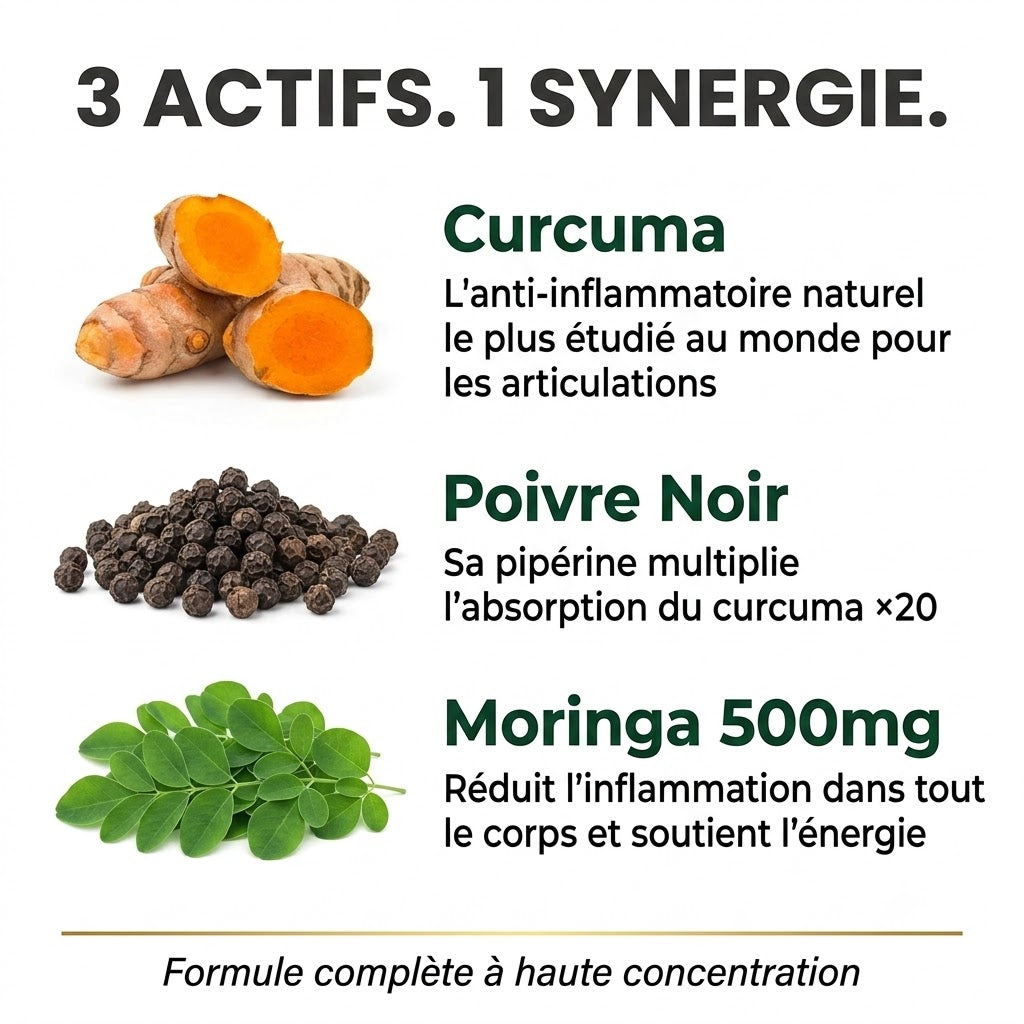 Moringa Curcuma 30 Capsules by Naturea