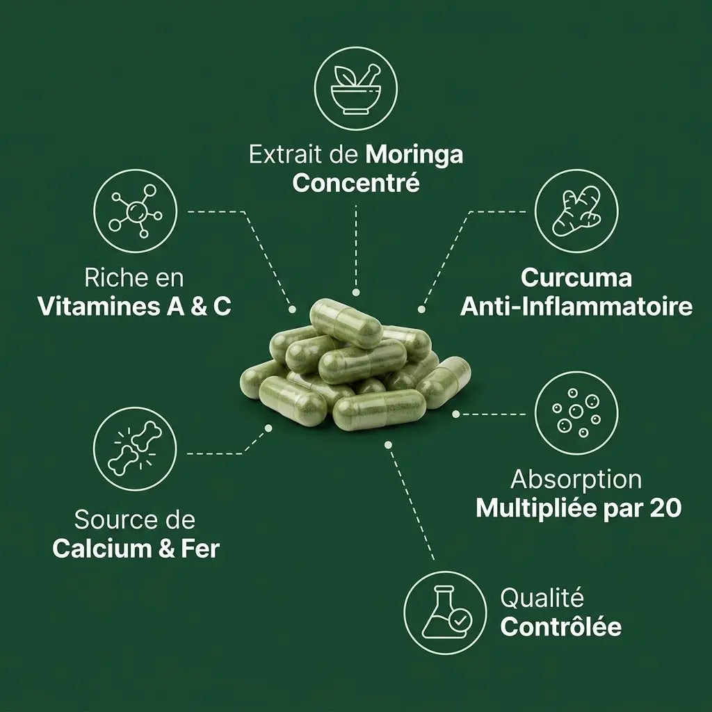Moringa Curcuma 30 Capsules