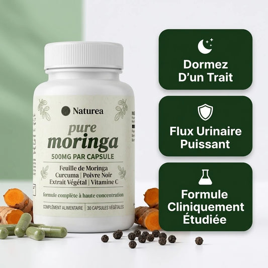 Moringa Curcuma pour Prostate - 30 Capsules